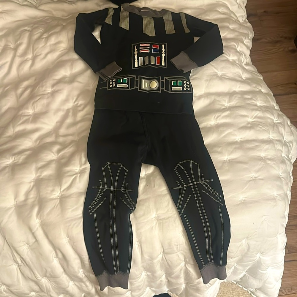 Hanna Andersson Star Wars Darth Vader Pajama Set Organic Cotton Black 90cm/3T